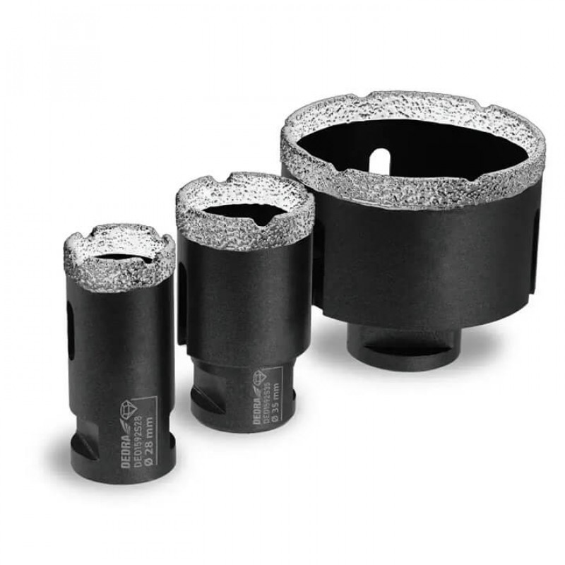 Set carote diamantate brazate 28, 35, 68 mm M14 DED1592SZ05 Dedra